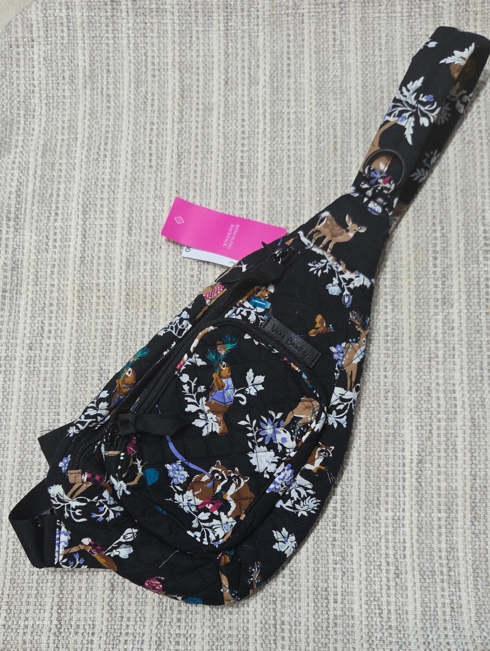 Vera Bradley Mini Sling Backpack in Merry Mischief NWT